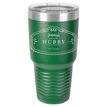 Hubby Anniversary 30oz Ringneck Tumbler